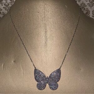 Butterfly Rhinestone Necklace